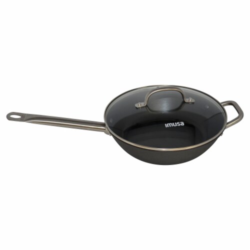 IMUSA Light Cast Iron Jumbo Cooker - Black Perspective: front