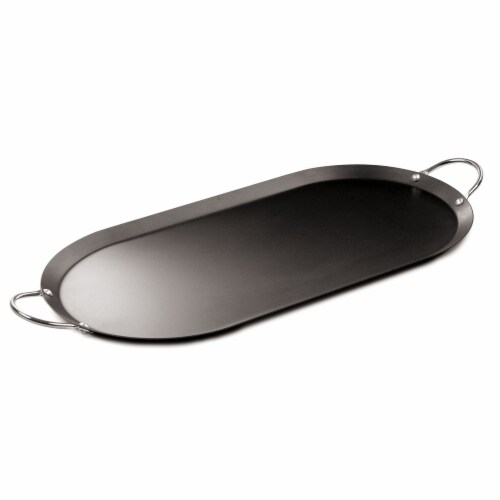 IMUSA Oval Griddle - Black Perspective: front