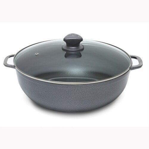 IMUSA Hammered Caldero - Dark Gray Perspective: front