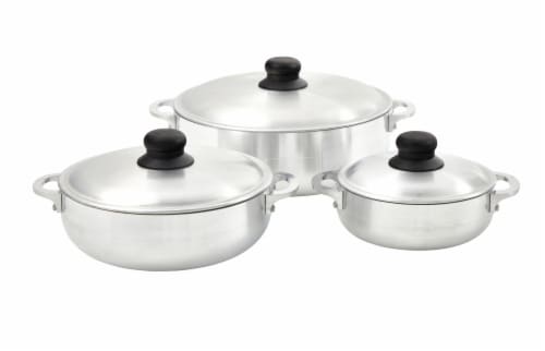 IMUSA Caldero Polished 1.6/3.2/4.6 Quart Set Perspective: front