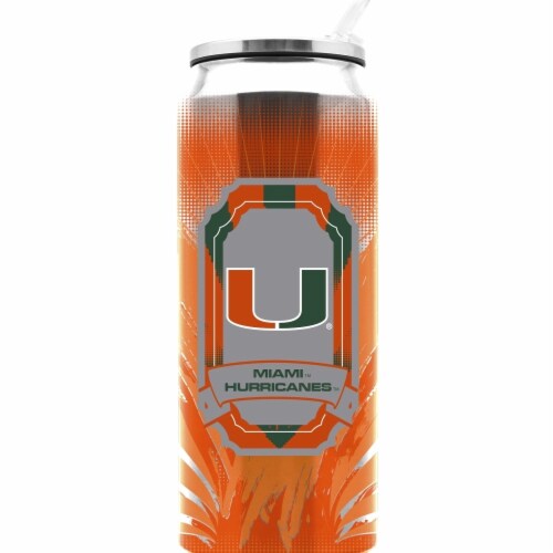 Univ Of Miami Ss Thermocan - Large (16.9 Oz) Perspective: front