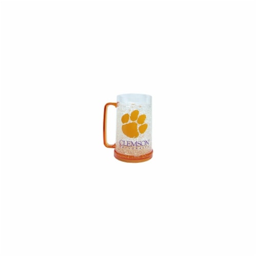 Clemson Tigers Mug Crystal Freezer Style Special Order Perspective: front