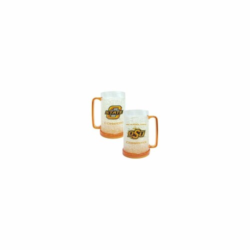 Oklahoma State Cowboys Mug Crystal Freezer Style Perspective: front