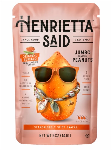 Henrietta™ Said Original Buffalo Wing Flavored Jumbo Roasted Peanuts Perspective: front