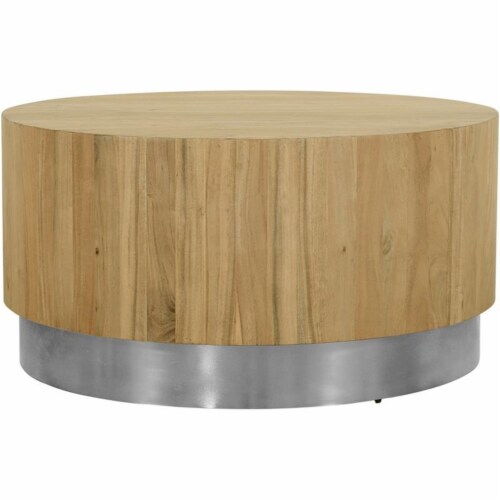 Meridian Furniture Acacia Square Coffee Table - Chrome