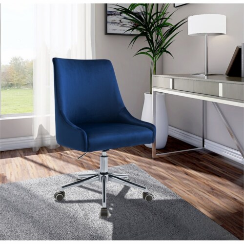 Meridian Furniture Karina Velvet Office Chair - Chrome