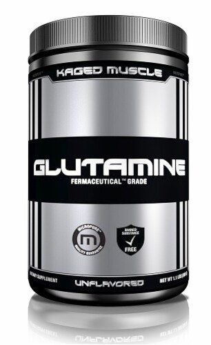 Kaged Muscle Glutamine Powder Unflavored Perspective: front