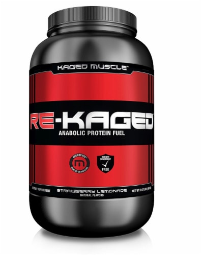 Kaged Muscle  Re-Kaged®   Strawberry Lemonade Perspective: front