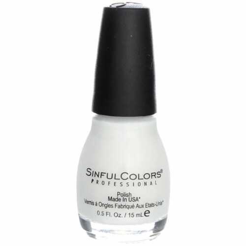 Sinful Colors® Nail Color Snow Me White Perspective: front