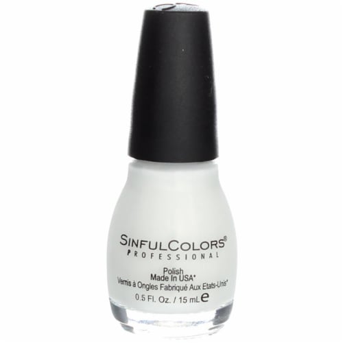 Sinful Colors® Nail Color Snow Me White Perspective: front