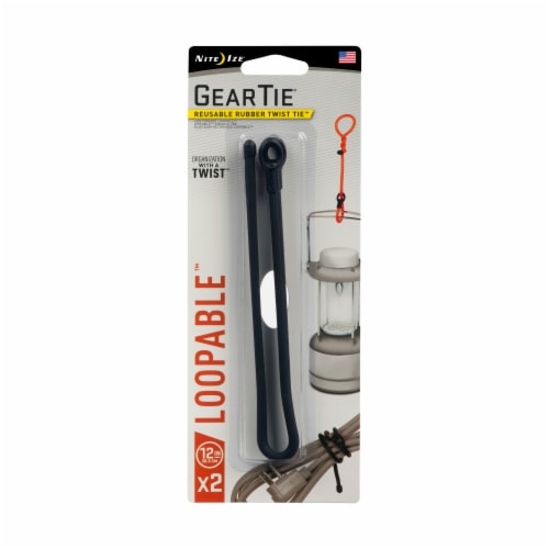 Nite Ize Gear Tie Loopable - Black Perspective: front