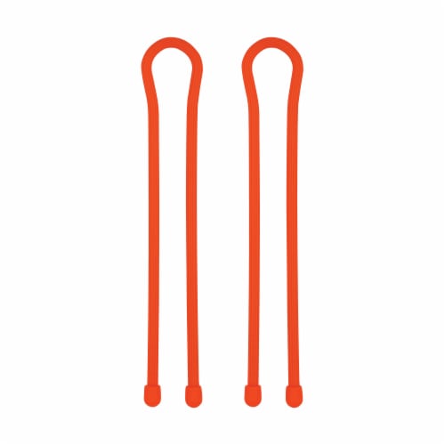 Nite Ize Reusable Rubber Twist Tie - Bright Orange Perspective: front