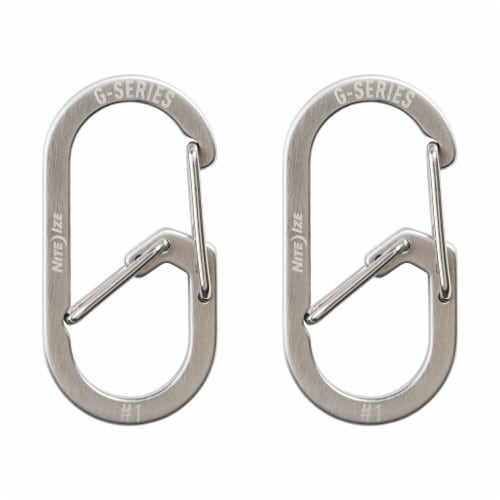 Nite Ize G-Series Biner #1 - Stainless Perspective: front