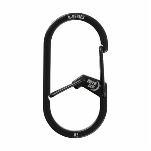 Nite Ize G-Series Dual Chamber Carabiner #2 - Black Perspective: front