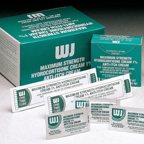Waterjel Hydrocortisone Cream,Anti-Itch,PK144  WJHY-1728 Perspective: front