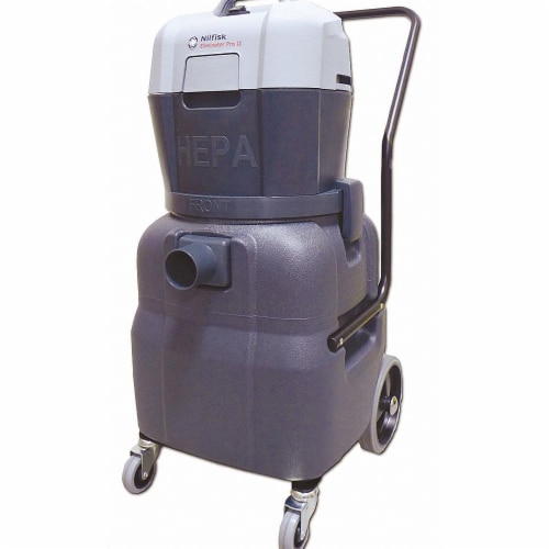 Nilfisk Shop Vacuum,12 gal.,Plastic,130 cfm  107412640 Perspective: front