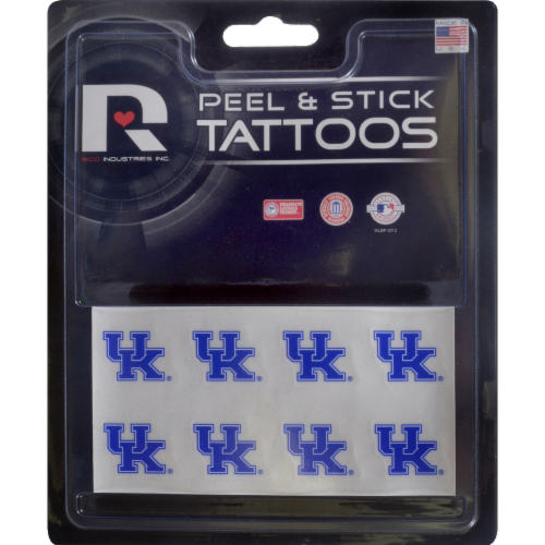 Classic Impressions Kentucky Wildcats Face Tattoos Perspective: front