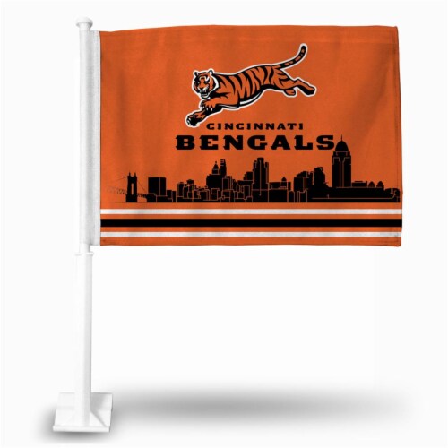 Rico Industries Cincinnati Bengals Car Flag Perspective: front