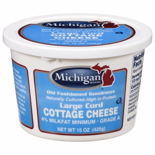 Michigan Large Curd Cottage Cheese Perspective: front