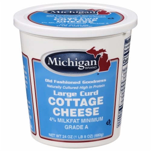 Michigan Large Curd Cottage Cheese Perspective: front