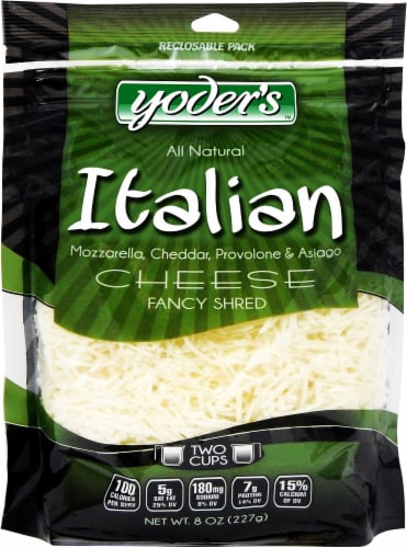 Yoder's Fancy Shred Italian Cheese Perspective: front