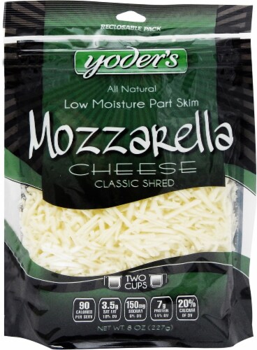 Yoder's Classic Shred Mozzarella Cheese Perspective: front