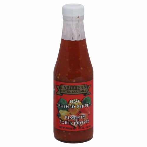 Caribbean Exotic Gourmet Hot Crush Pepper Sauce Perspective: front