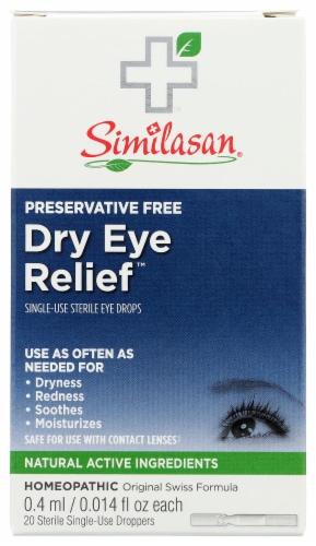 Similasan Dry Eye Relief Droppers Perspective: front