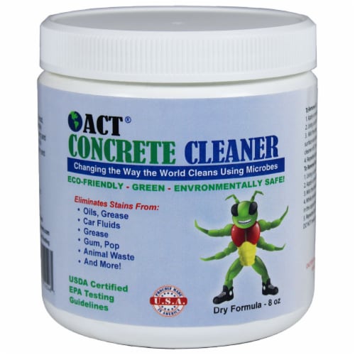 ACT CC-200-08 Concrete Cleaner dry formula 8oz Perspective: front