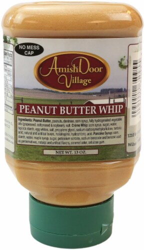 Amish Door Village Homemade Peanut Butter Whip Marshmallow Peanut Butter Spread Perspective: front