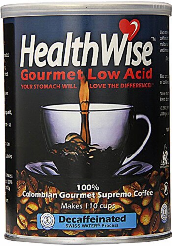 HealthWise Decaf Colombian Supremo Coffee Perspective: front