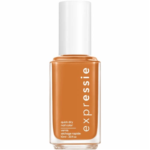 Essie Expressie Vegan Quick-Dry Nail Polish Saffr-on The Move Perspective: front