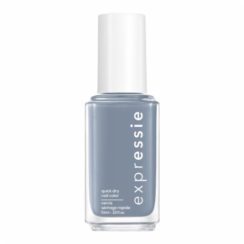 Essie Expressie Quick-Dry Air Dry Nail Polish - Slate Blue Perspective: front