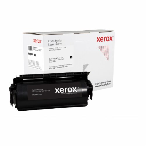Everyday Black Toner compatible with Lexmark 12A7462, High Capacity Perspective: front
