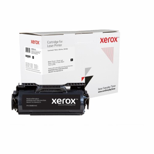 Everyday Black Toner compatible with Lexmark 64415XA/X644X11A, Extra High Capacity Perspective: front