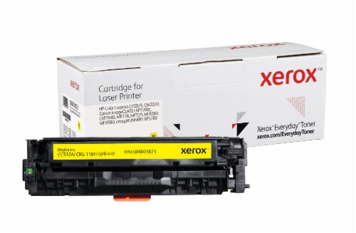Everyday Yellow Toner compatible with HP 304A (CC532A), Canon CRG-118, Standard Capacity Perspective: front