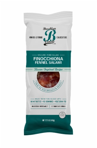 Brooklyn Cured™ Finocchiona Uncured Fennel Salame Perspective: front