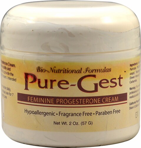 Bio-Nutritional Formulas Pure-Gest Feminine Progesterone Fragrance-Free Cream Perspective: front