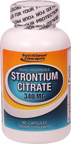Nutritional Concepts  Strontium Citrate Perspective: front