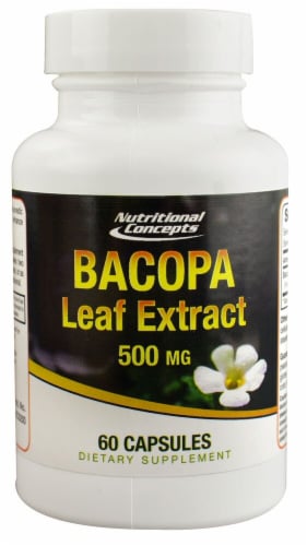 Nutritional Concepts Bacopa Leaf Extract 500 mg Perspective: front