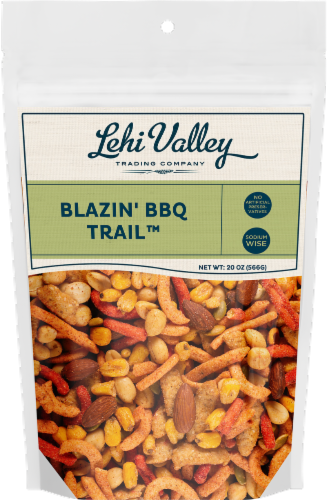 Lehi Valley Trading Company Blazin' BBQ Trail Mix Perspective: front