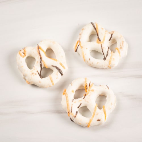 Lehi Valley Pumpkin Spice Flavored Pretzels Perspective: front