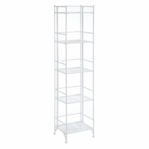 Convenience Concepts 8016W 5 x 14.25 x 58.25 in. Designs-2-Go Extra Storage 5-Tier Folding Me Perspective: front