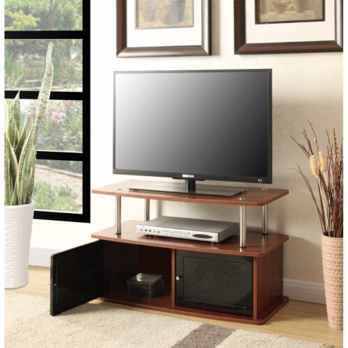 Designs2Go TV Stand with 2 Storage Cabinets and Shelf 1 Foods Co