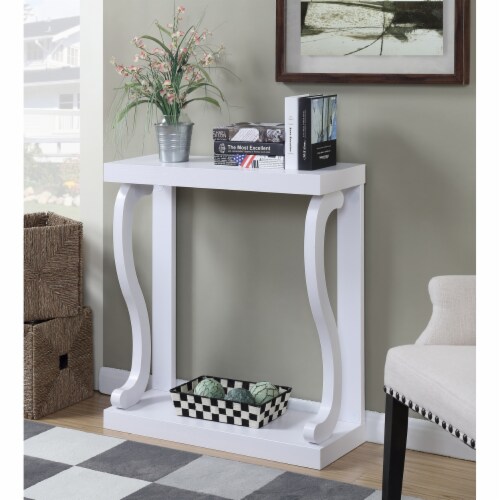 Newport Gramercy Console Table with Shelf Perspective: front