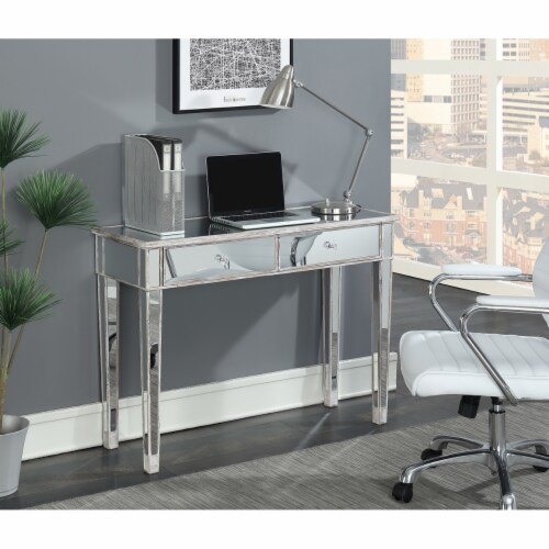 Gold Coast Mirrored Desk Weathered White 1 unit Fry s Food Stores