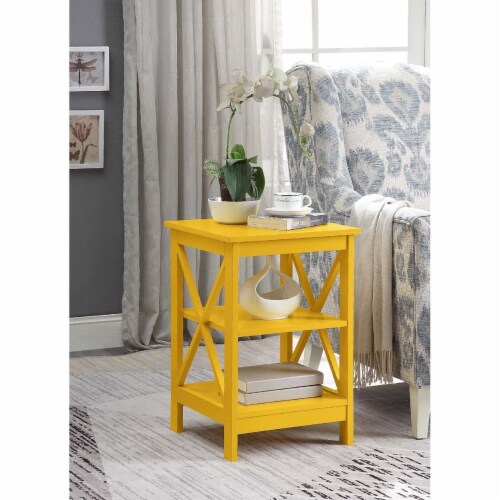 Oxford End Table, Yellow, 15.75x15.75x23.75 Kroger