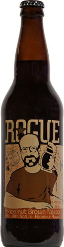 Rogue Hazelnut Brown Beer Perspective: front