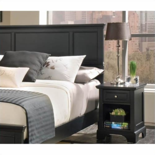 Homestyles Bedford Queen Wood Panel Headboard 2 Piece Bedroom Set In 