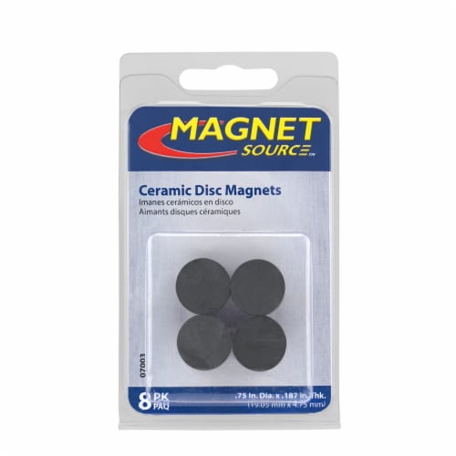 The Magnet Source® Ceramic Disc Magnets Perspective: front
